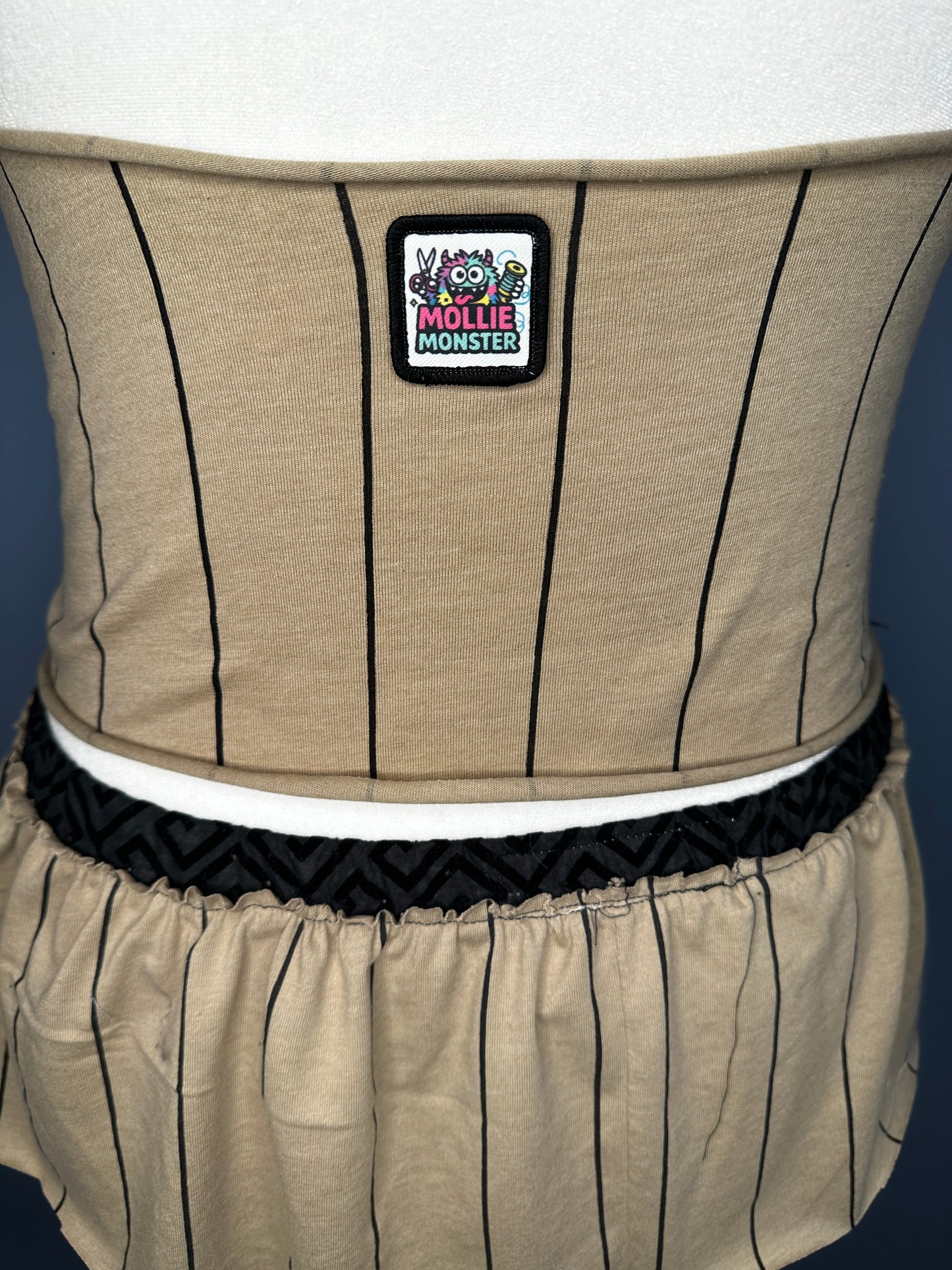 Upcycled Halter Top And Skirt Set
