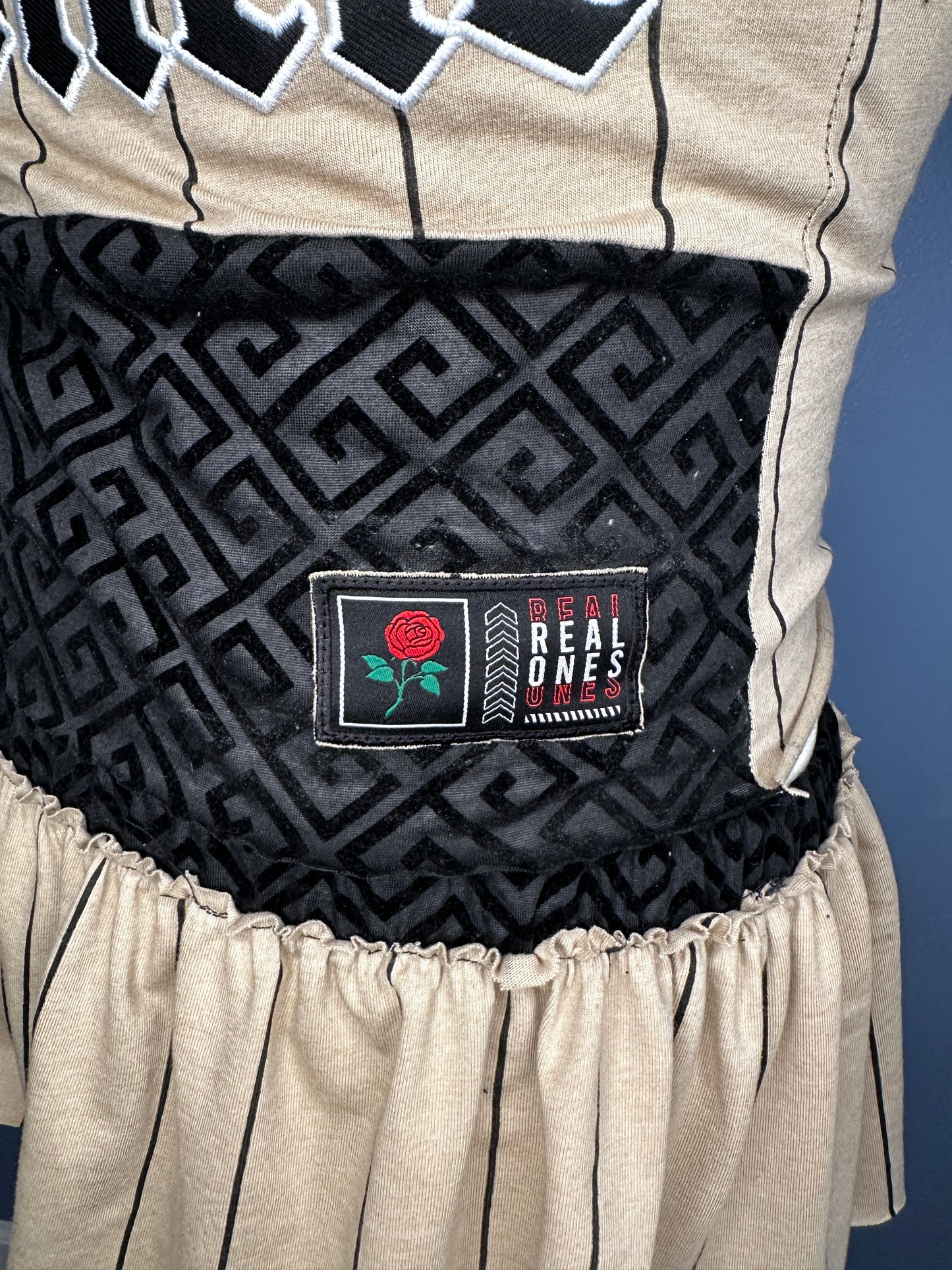 Upcycled Halter Top And Skirt Set