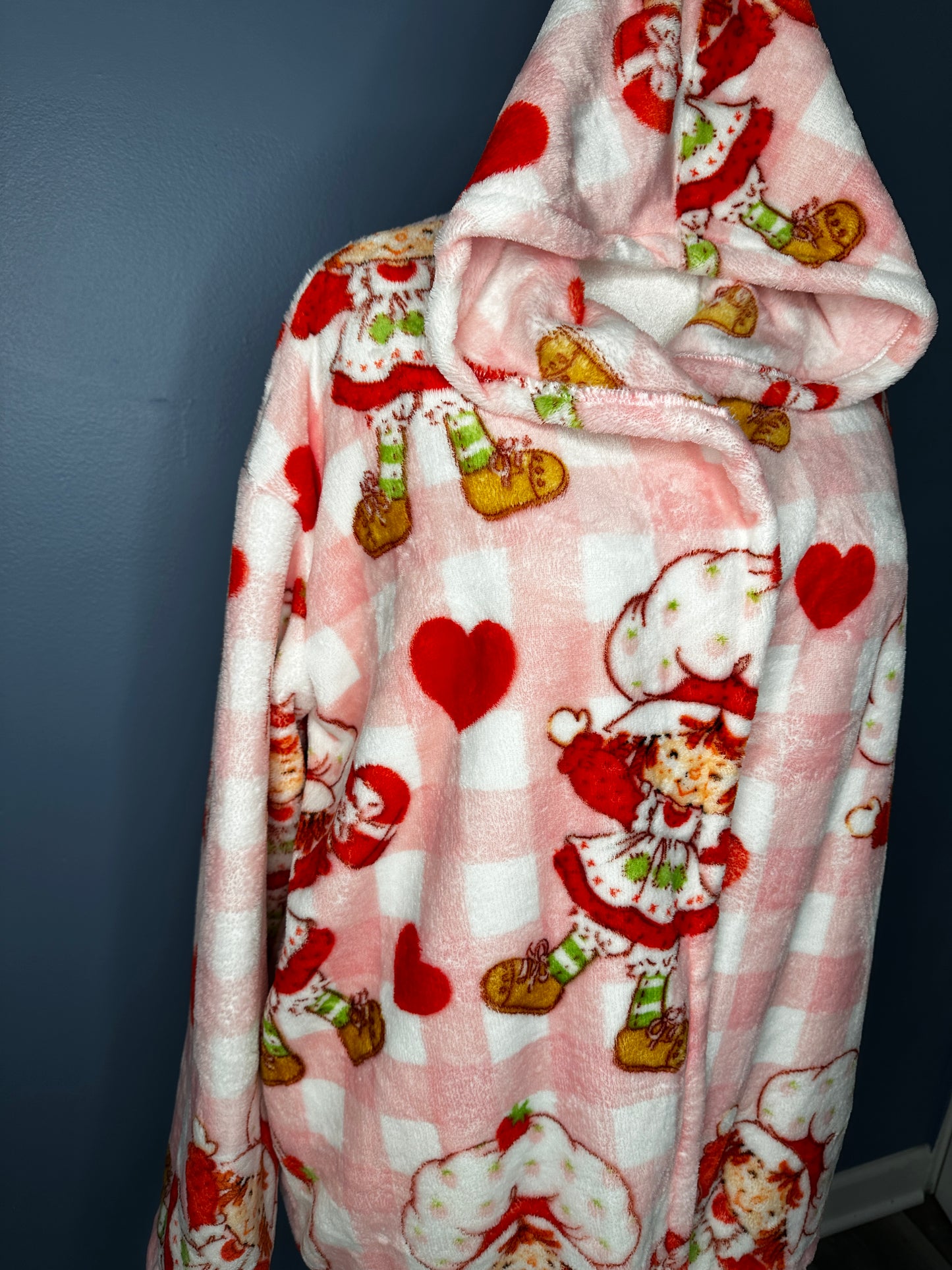 Long Hooded Fuzzy Jacket (size-L/XL)