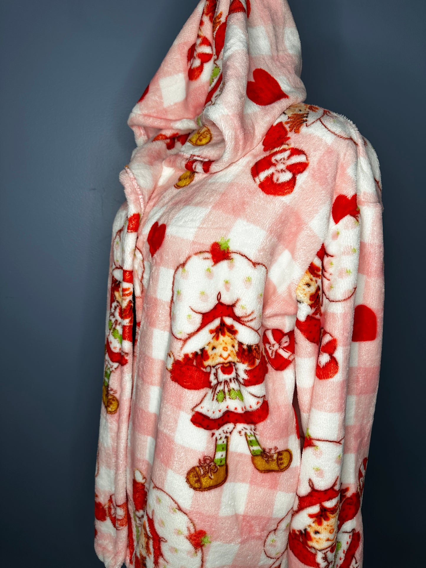 Long Hooded Fuzzy Jacket (size-L/XL)