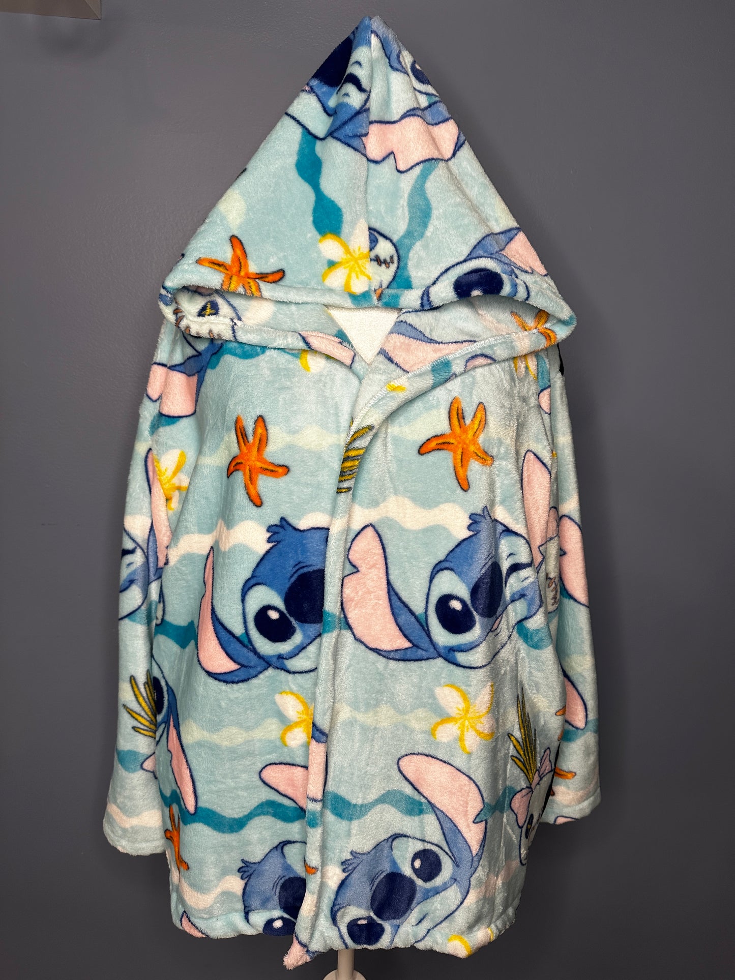 Long Hooded Fuzzy Jacket (size-L/XL)