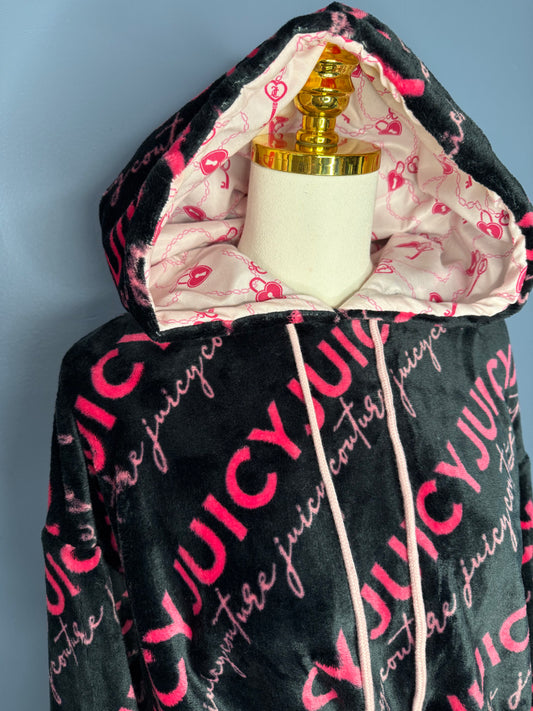 Size-3XL Cropped Fuzzy Hoodie