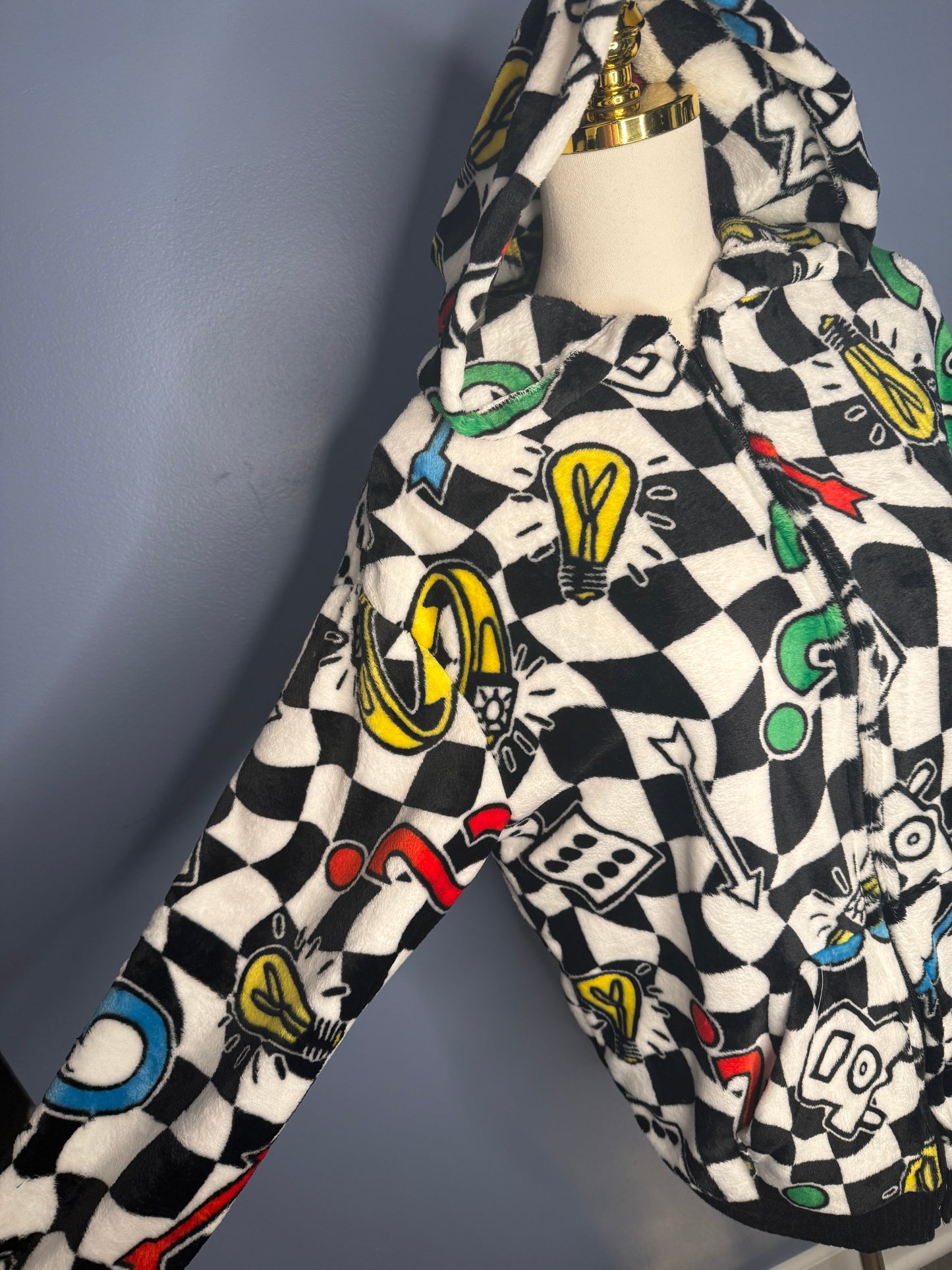 Size-Large Monopoly Zip-up Hoodie
