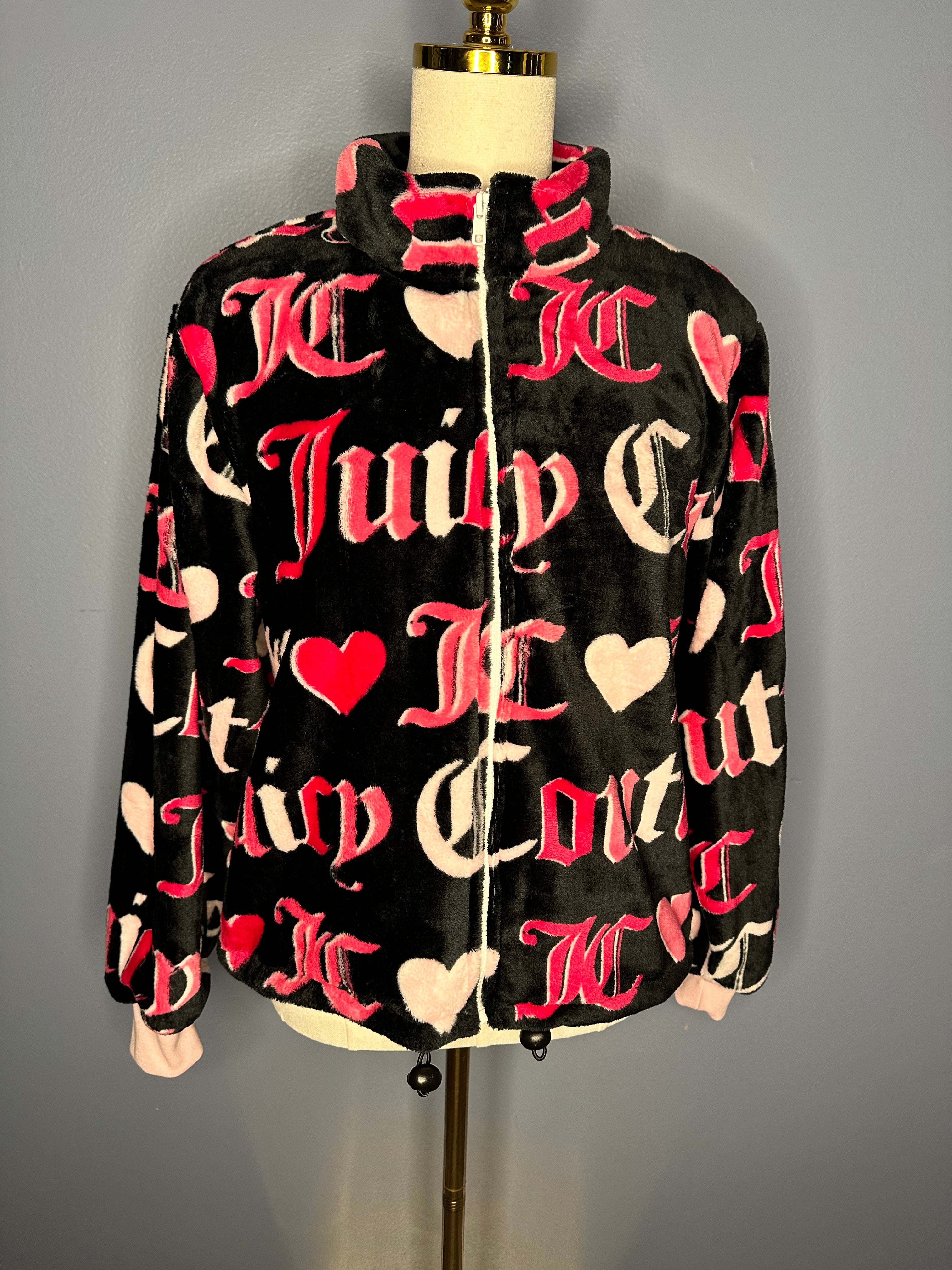 Size-Medium Juicy Couture Fuzzy Jacket