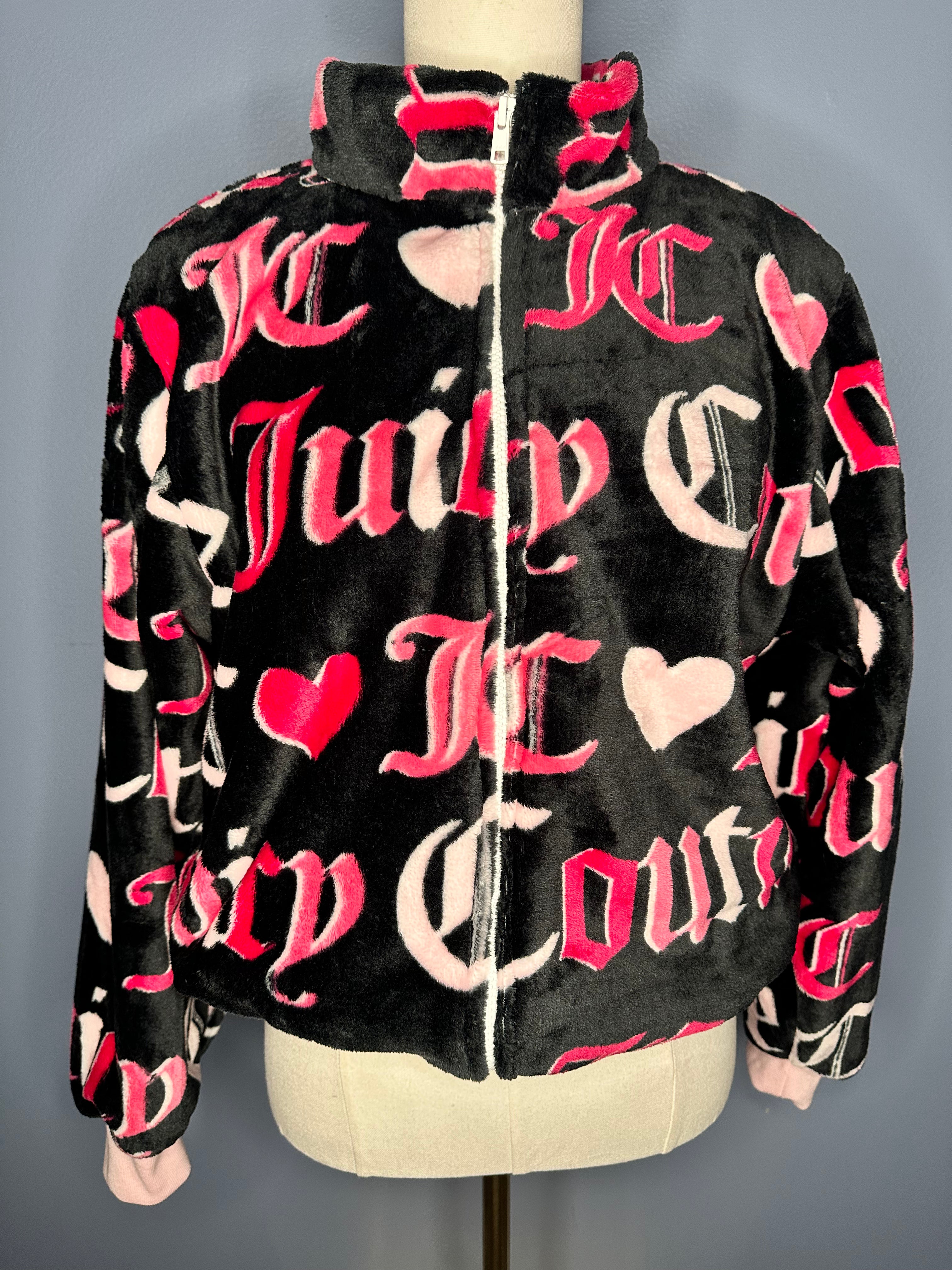 Size-Medium Juicy Couture Fuzzy Jacket