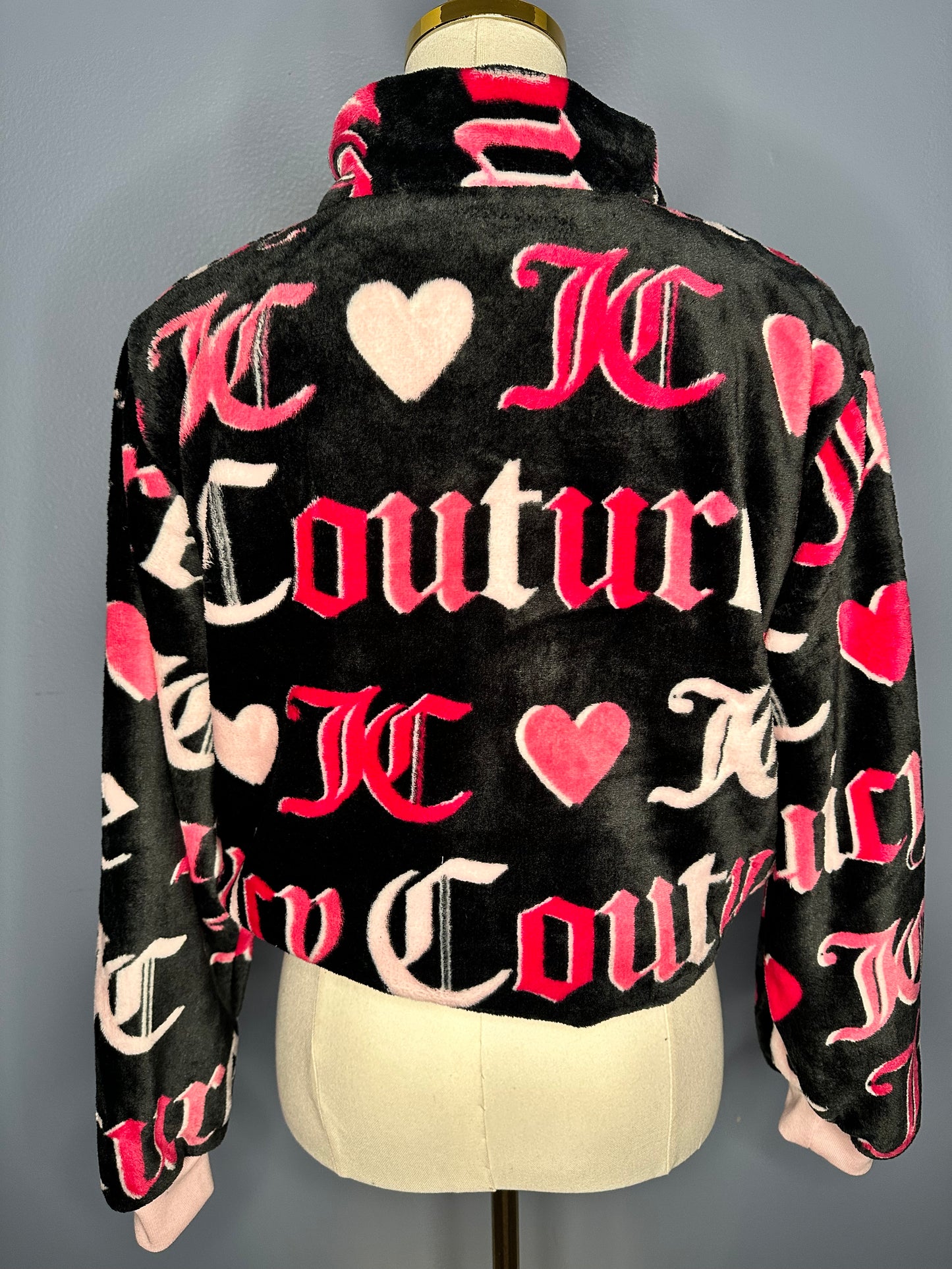 Size-Medium Juicy Couture Fuzzy Jacket