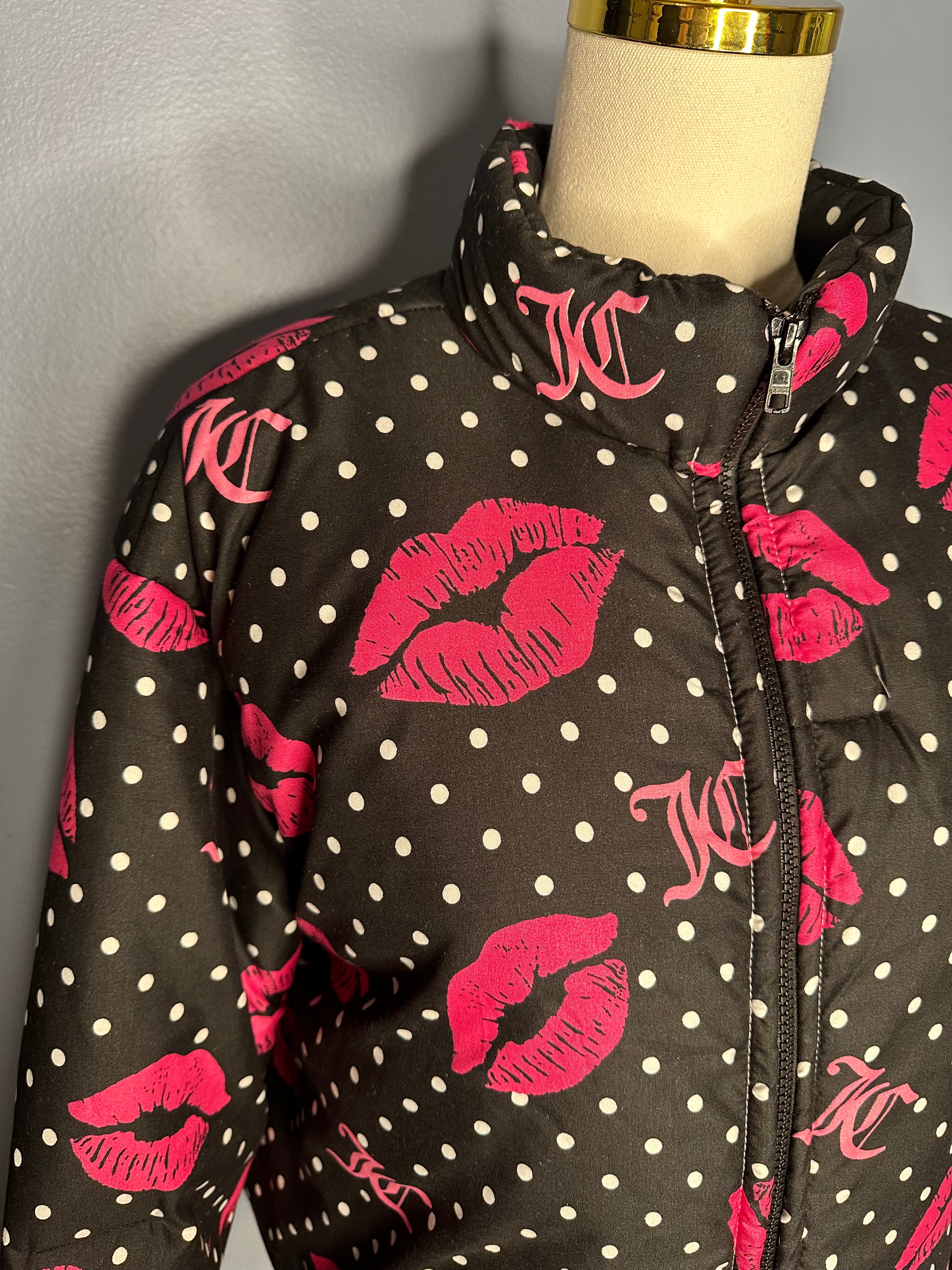 Size-XL Cropped Juicy Couture Puffer Coat