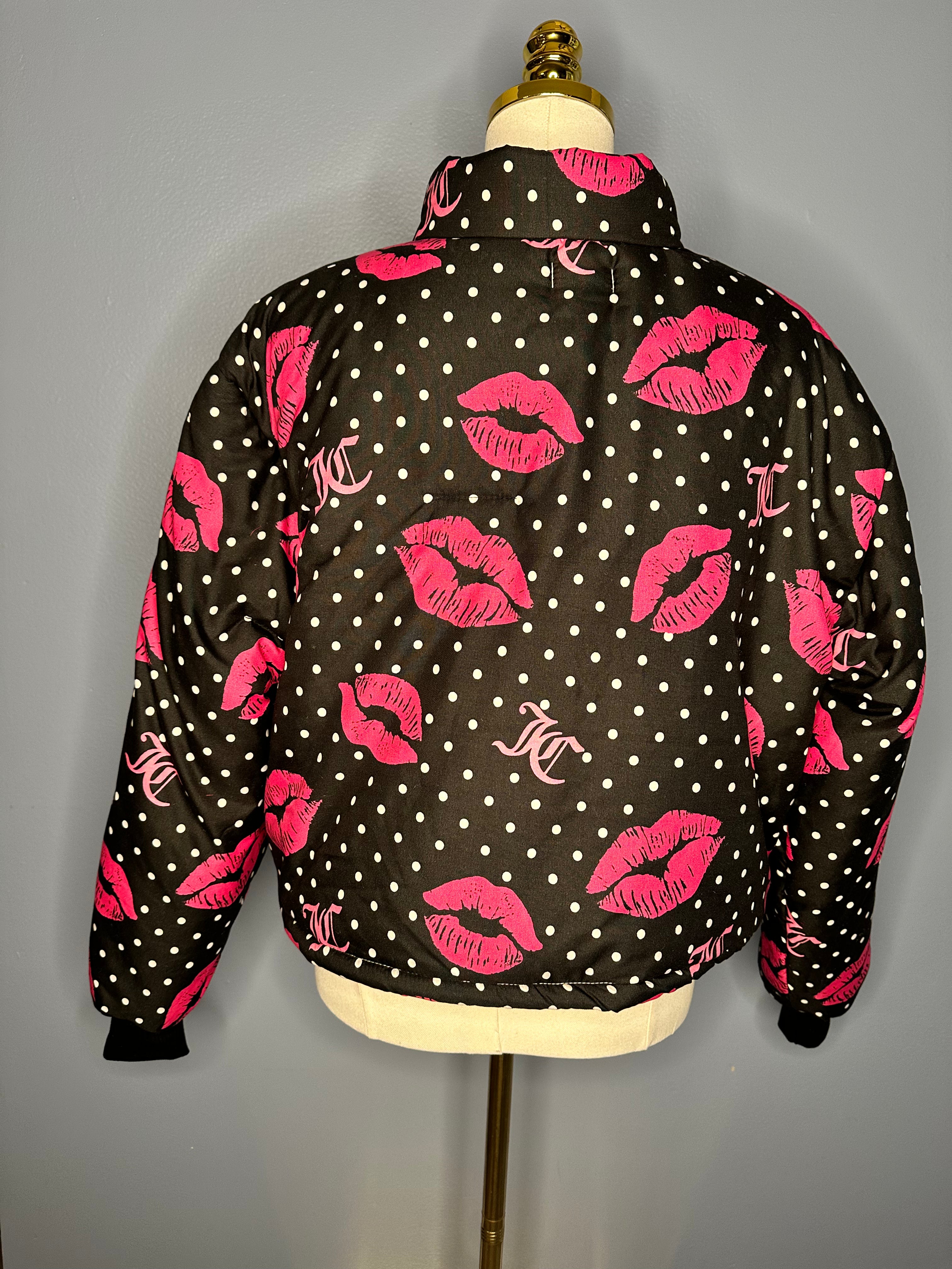 Size-XL Cropped Juicy Couture Puffer Coat