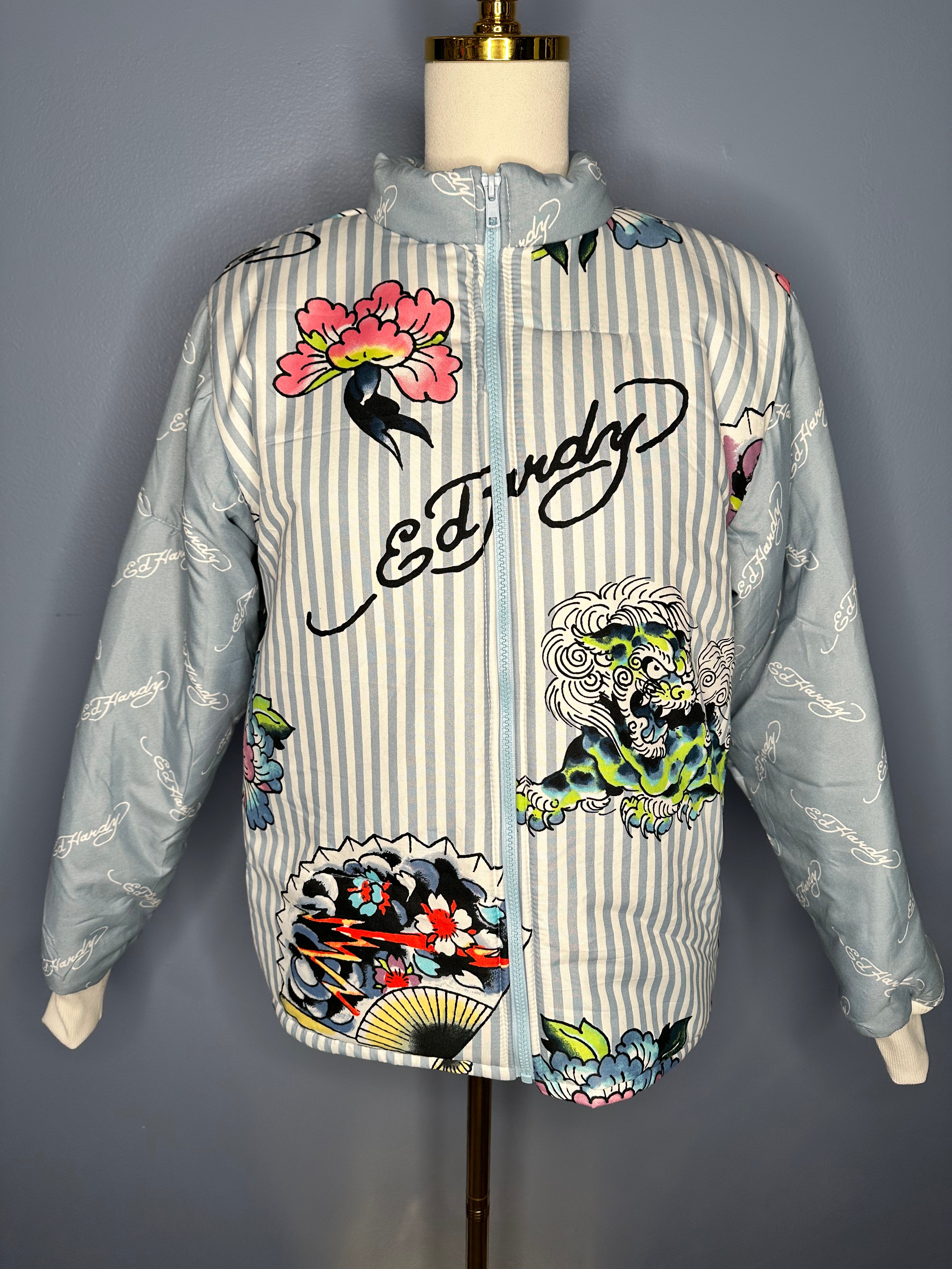 Size-Medium Ed Hardy Puffer Coat